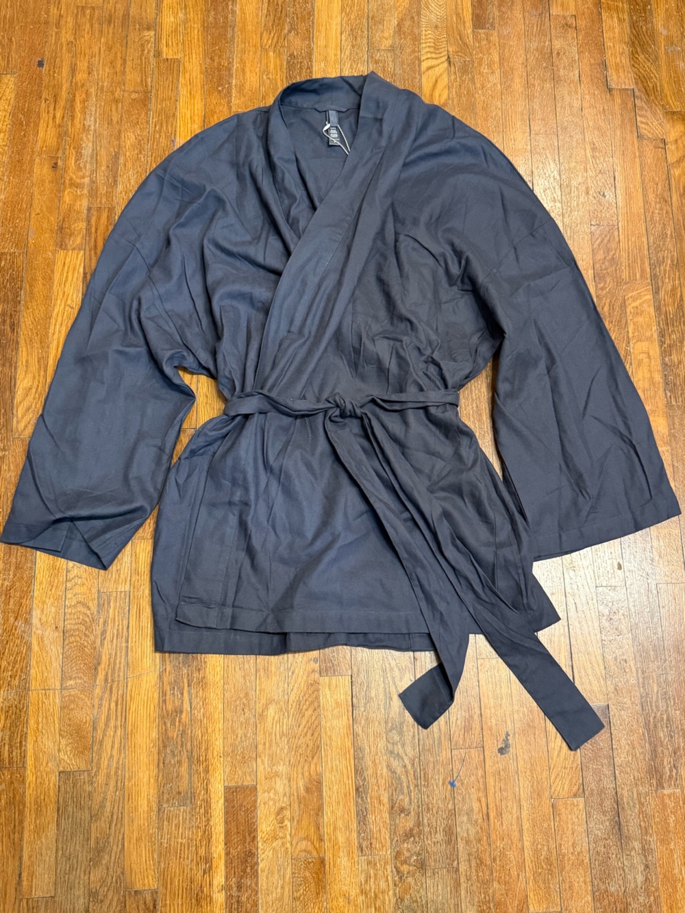 Dark Gray Skims Kimono Style Short Robe
